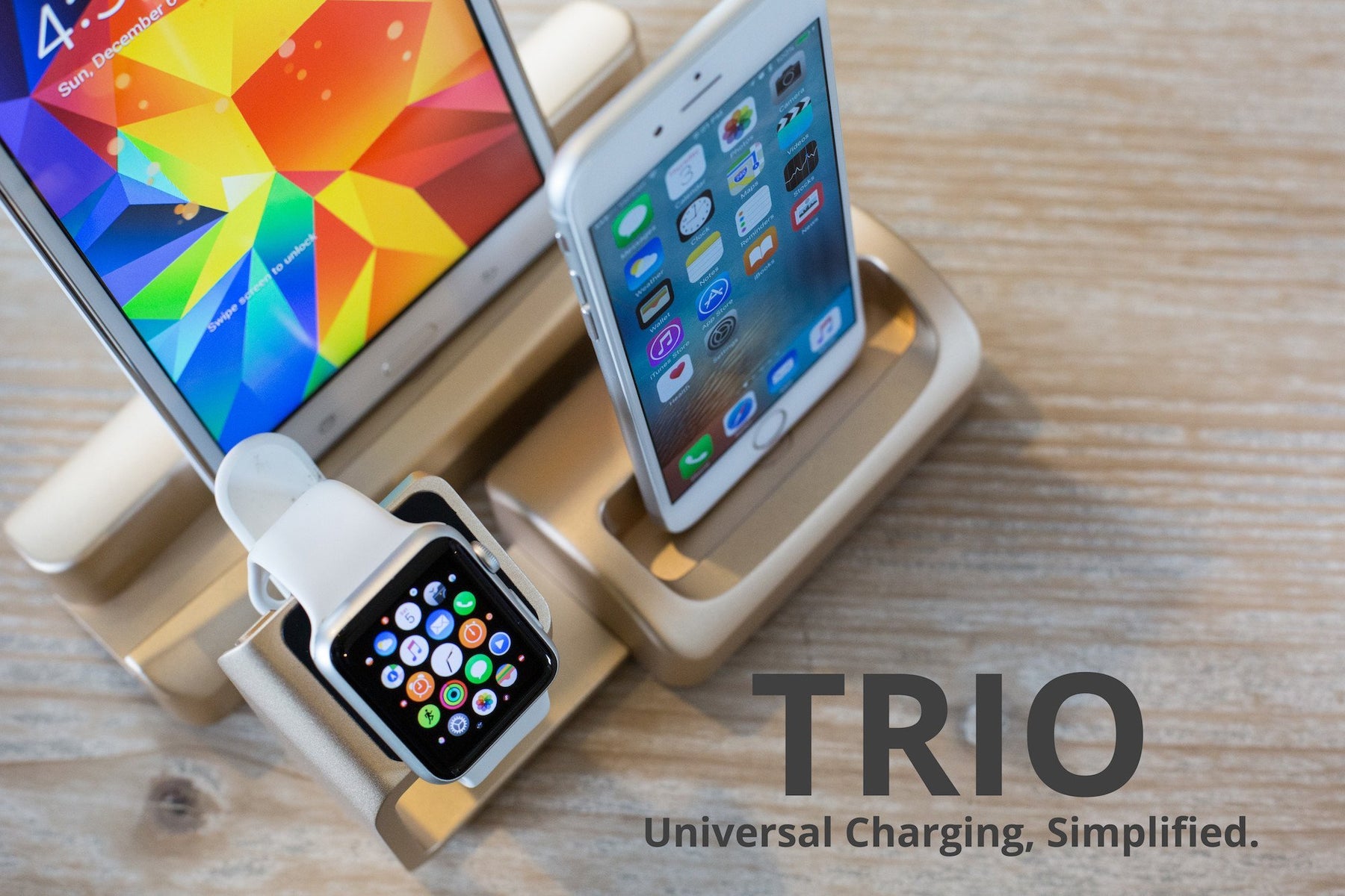 Trio - Universal Phone, Tablet, and Smartwatch Dock LIVE on Kickstarter - Antsy Labs