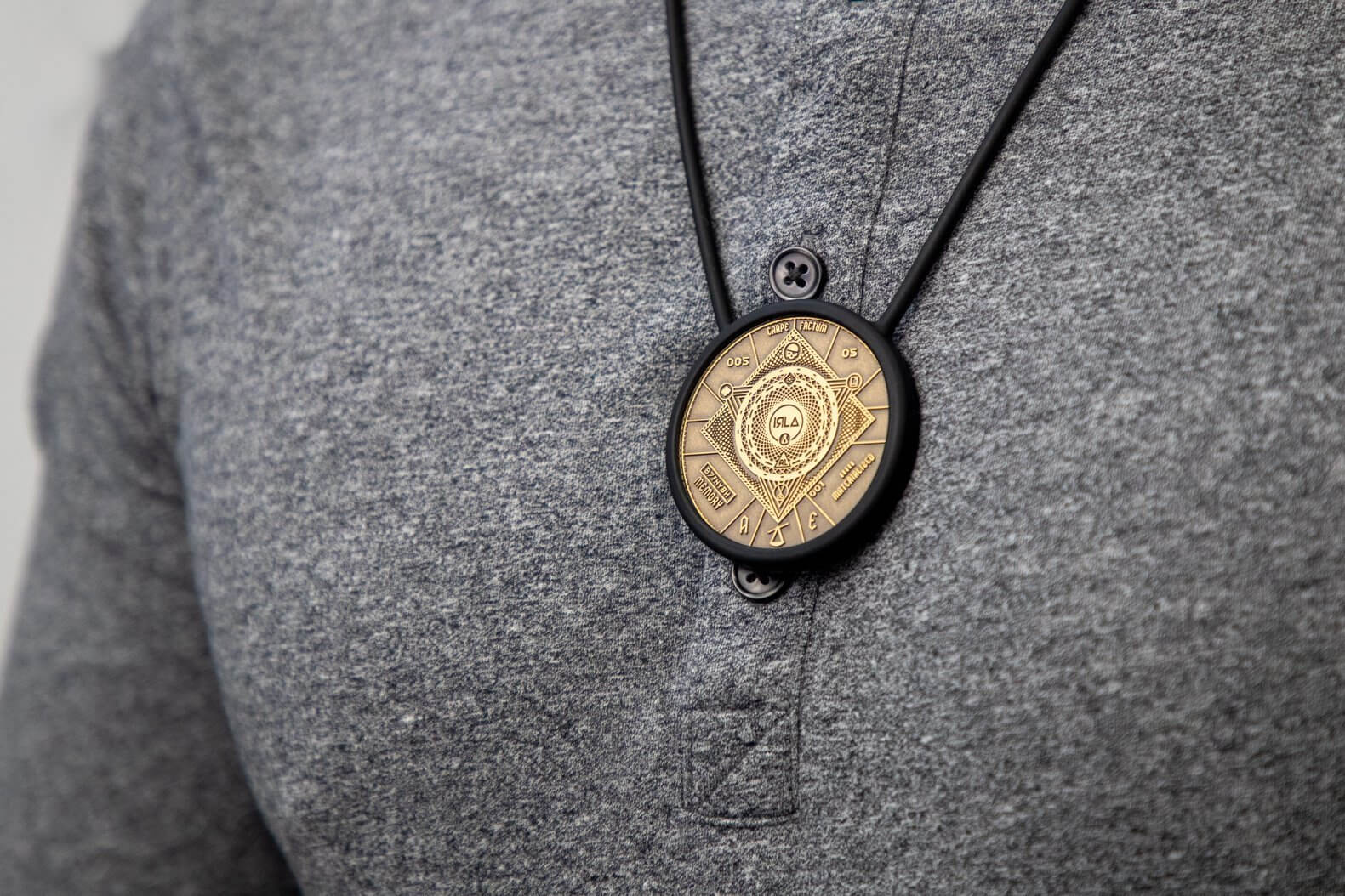 IRLA Necklace (Minor) - Case Pack: 80 Units - Black - Antsy Labs